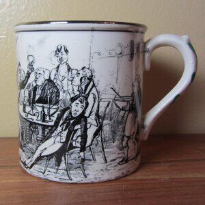 9 oz Gray's Pottery Stoke-on-Trent vintage Tom & Jerry mug (W5378)